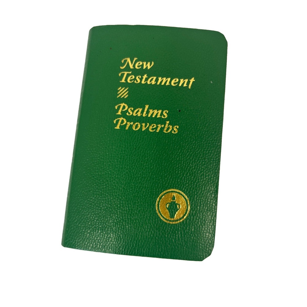 New Testament Psalms Proverbs Gideons Pocket Size Bible Green